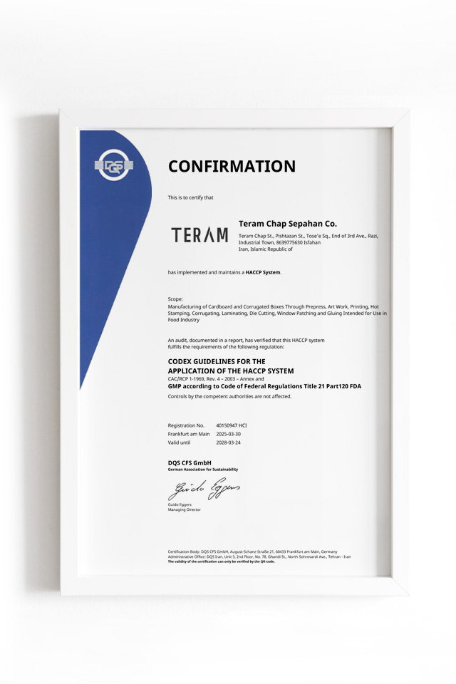 HACCP-System HACCP Certification